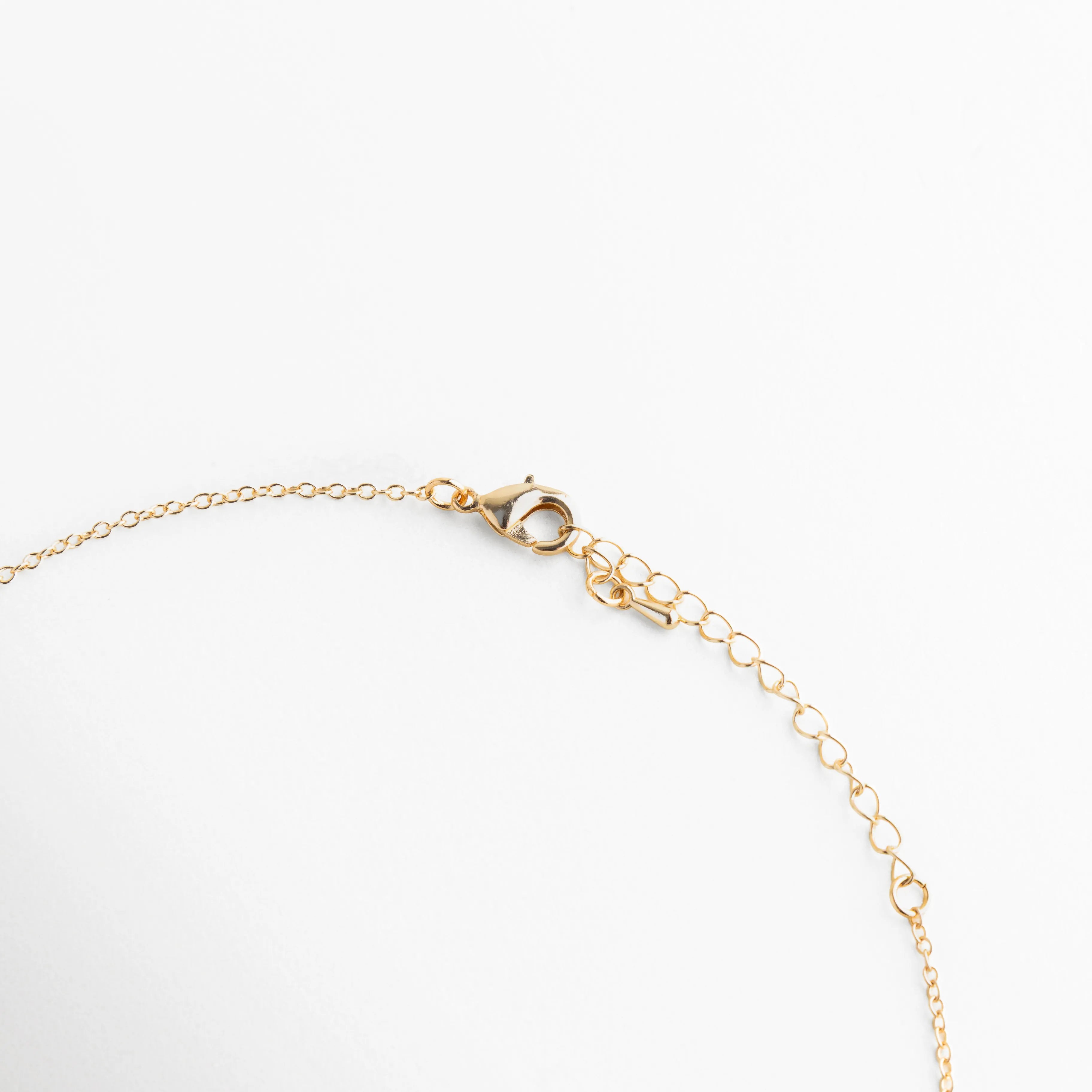 cadena dorada con relicario y cierre ajustable
broche tipo langosta en collar relicario dorado
detalle de extensión en collar dorado con relicario
cierre seguro en collar para charms dorado
cadena fina dorada con dije relicario