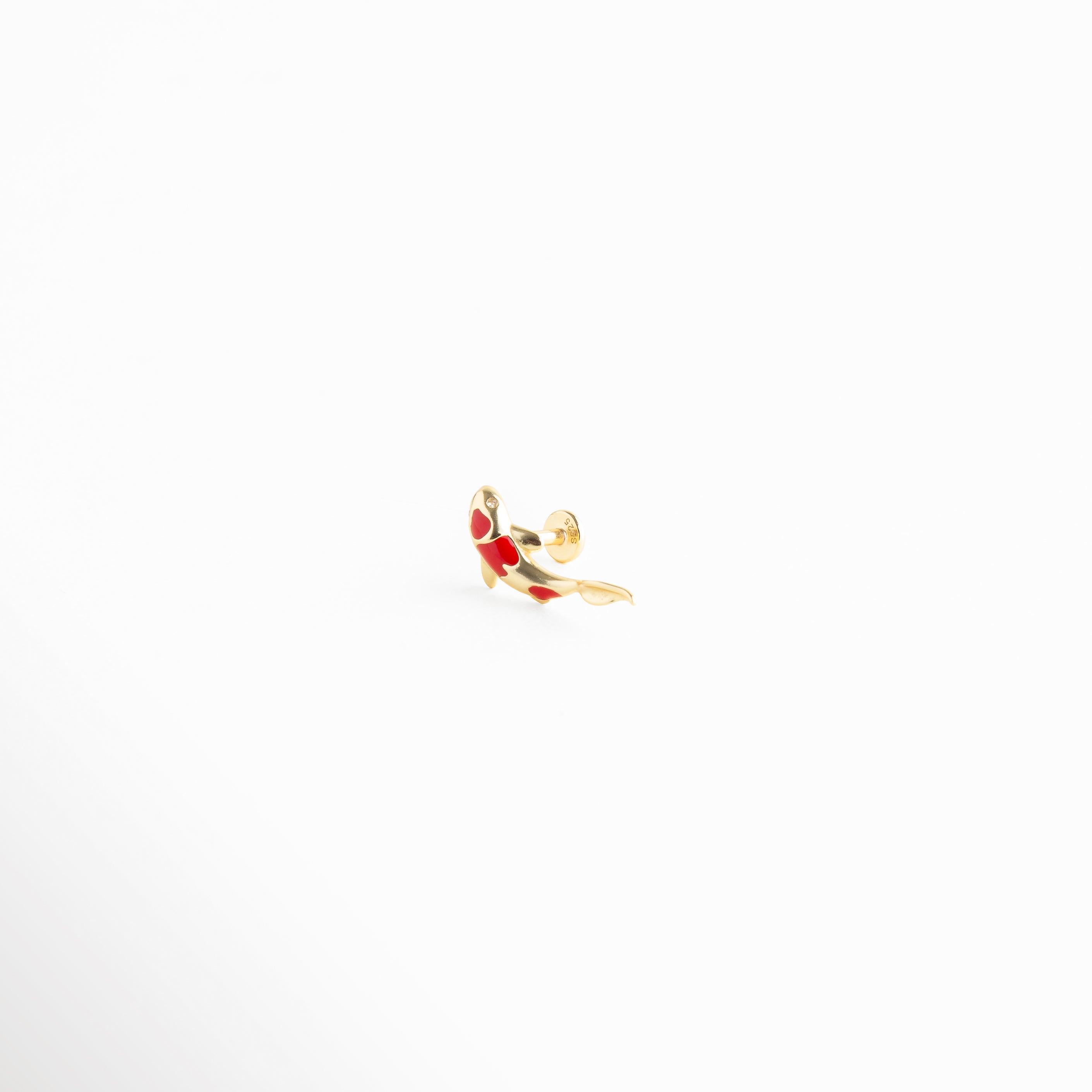 Piercing Pez Koi Rojo