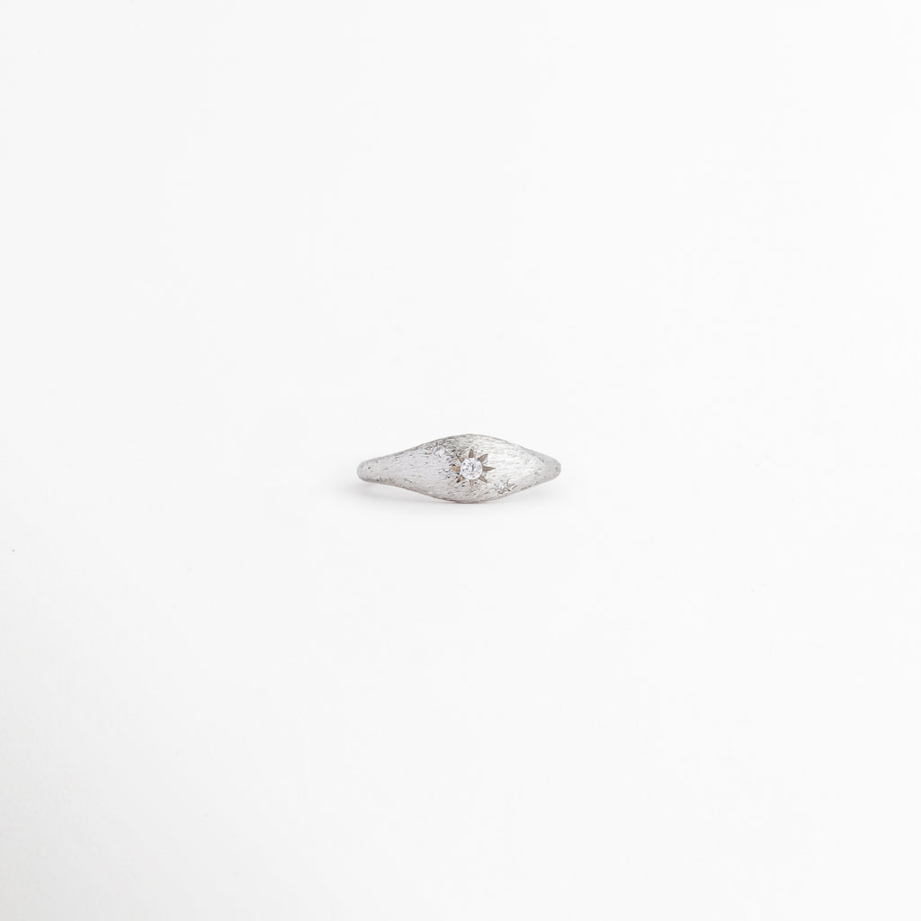 Anillo Silver Solaris con zirconia central y acabado plateado brillante, Anillo ajustable plateado con detalle de zirconia elegante, Anillo minimalista con zirconia y diseño moderno, Anillo Silver Solaris de estilo delicado y sofisticado, Anillo ajustable con brillo sutil y acabado metálico.
