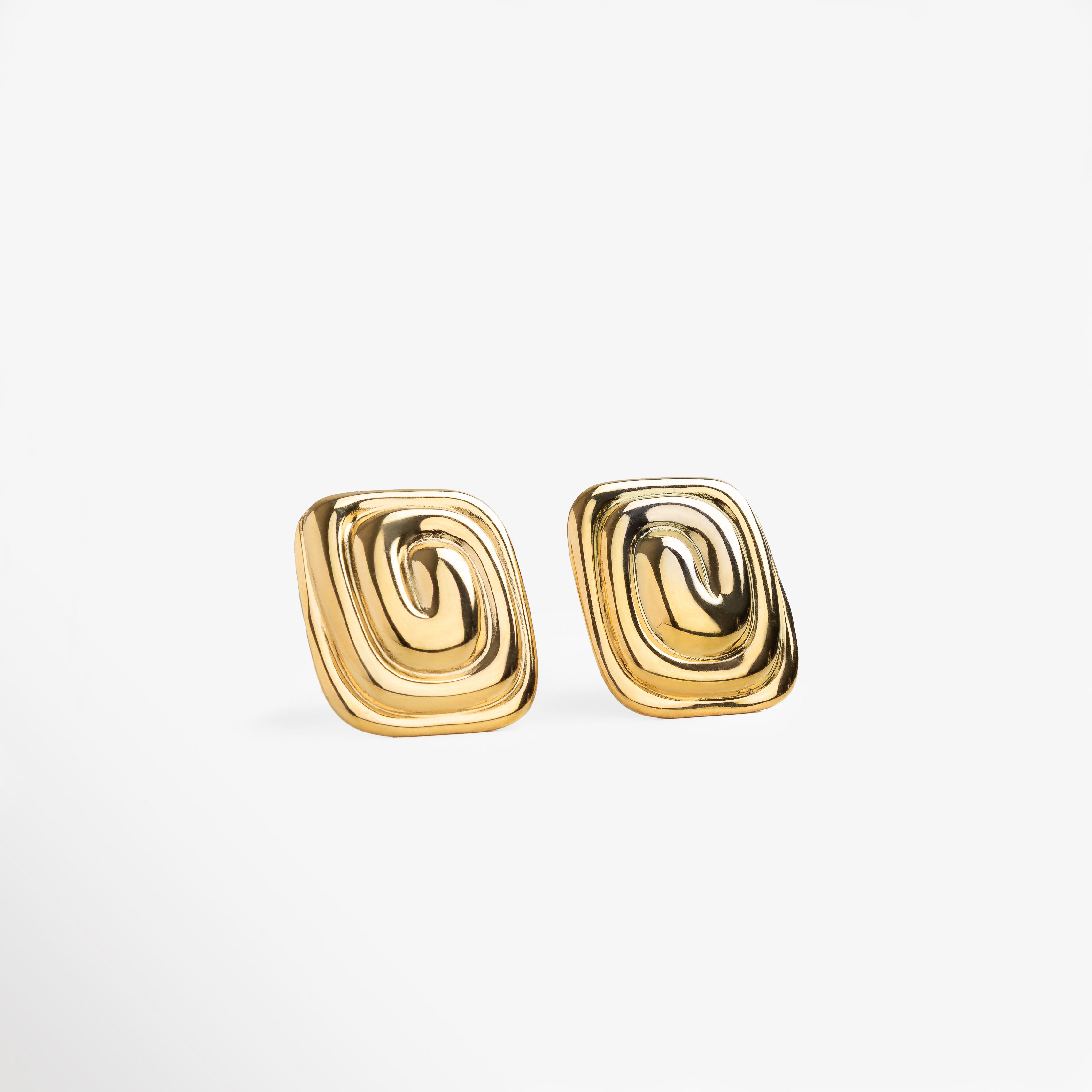 Aretes Grigio Dorado