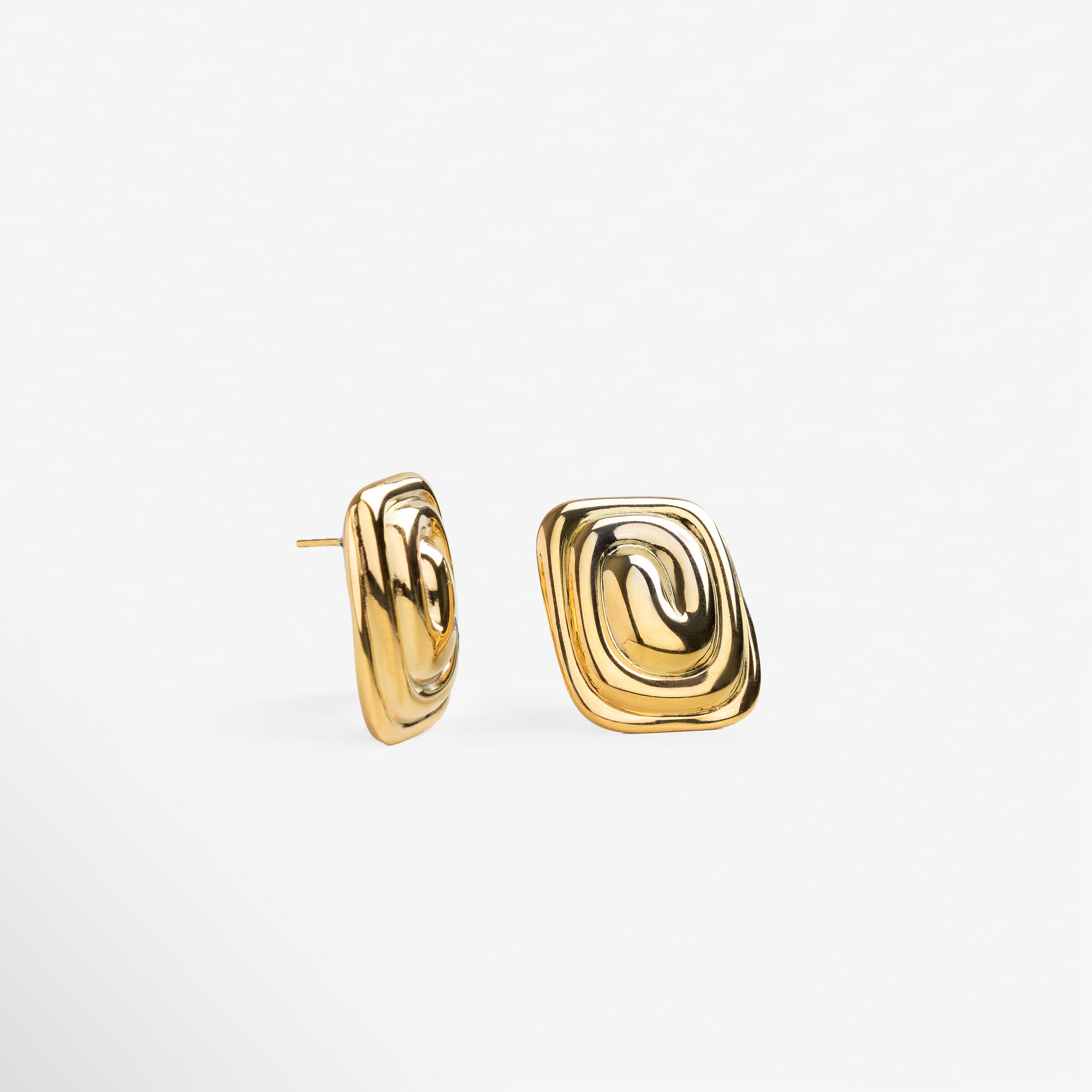 Aretes Grigio Dorado