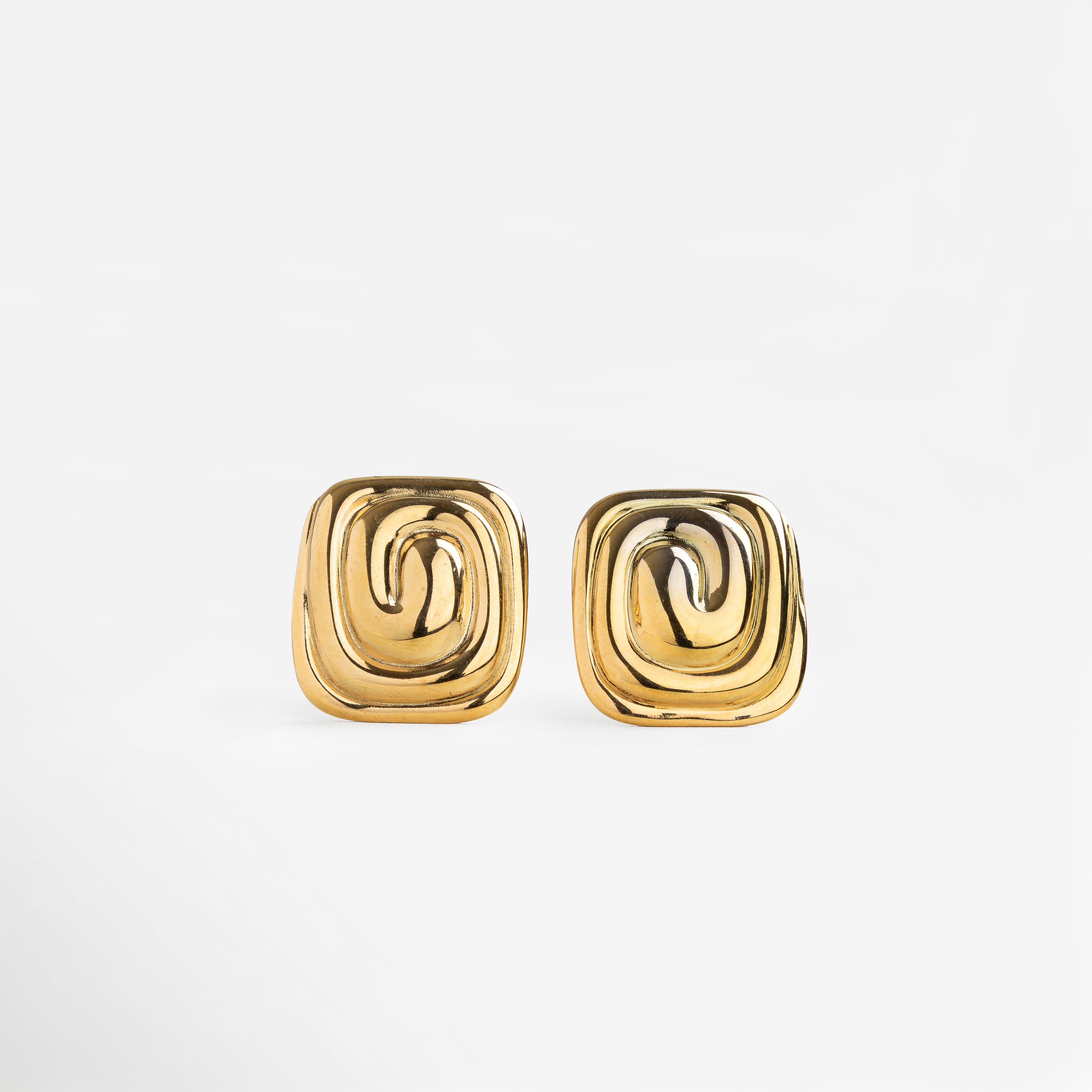 Aretes Grigio Dorado