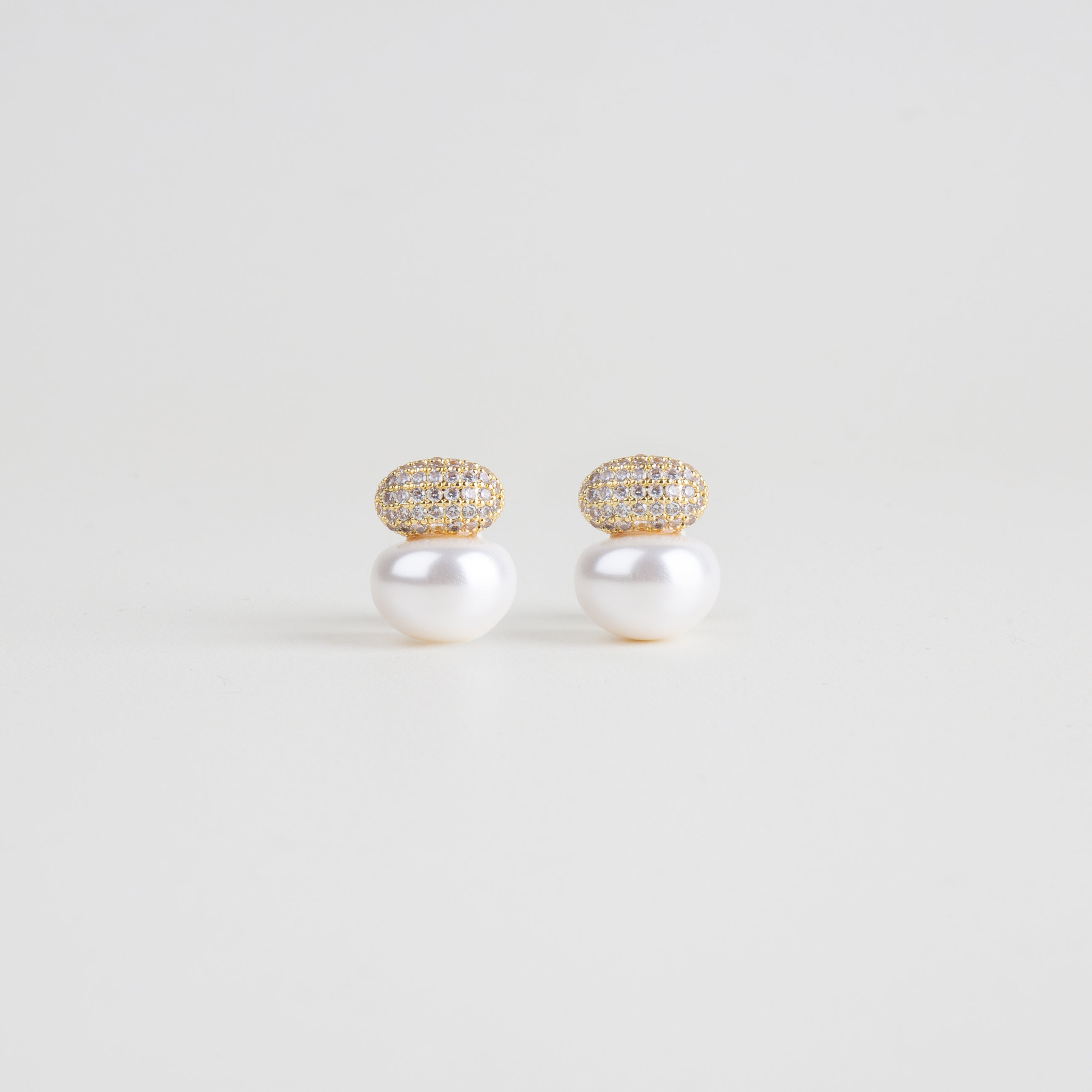 aretes de noche, aretes con zirconias y perla sintética, aretes de ocasión 