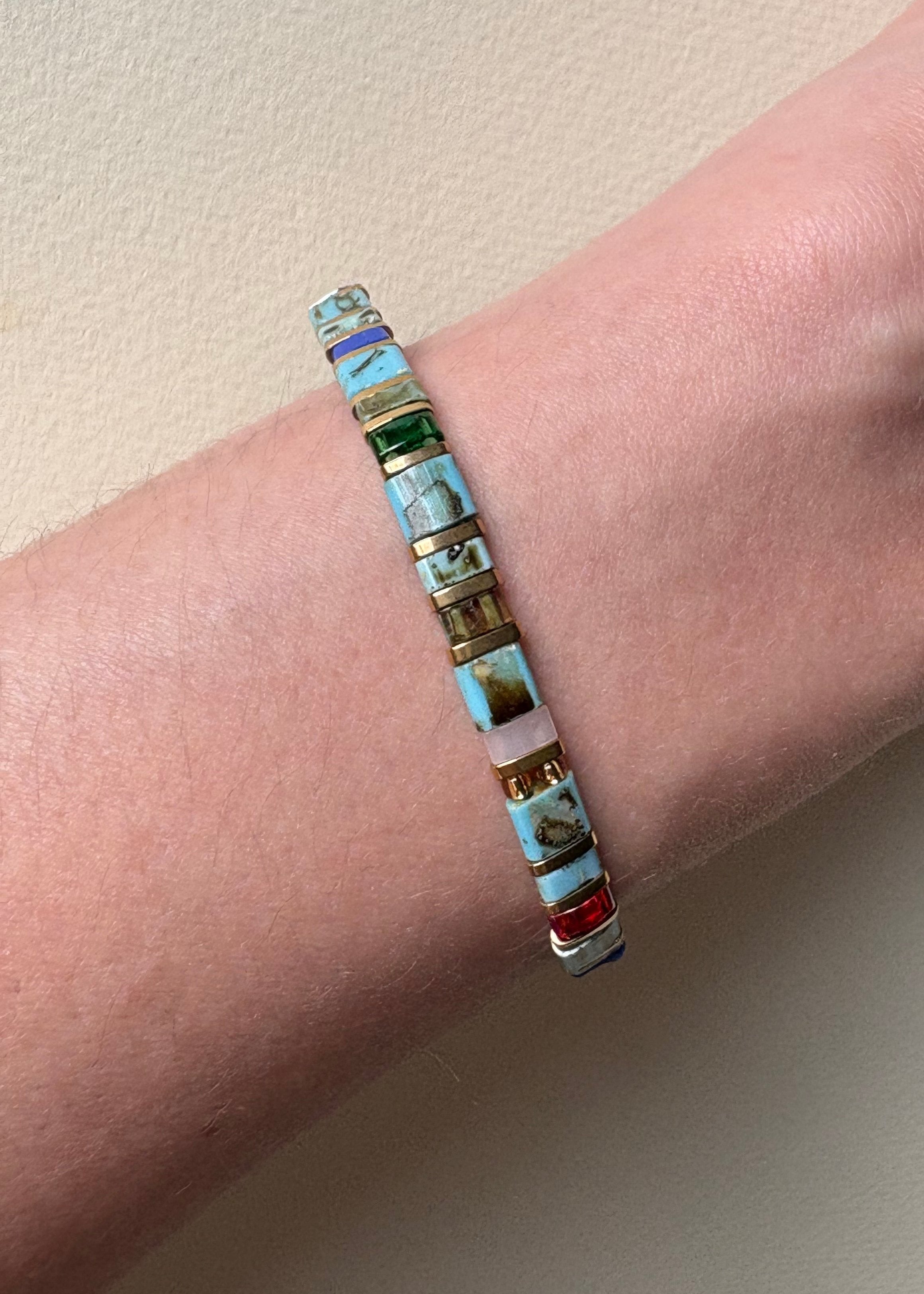 Pulsera Rectángulos Turquesa