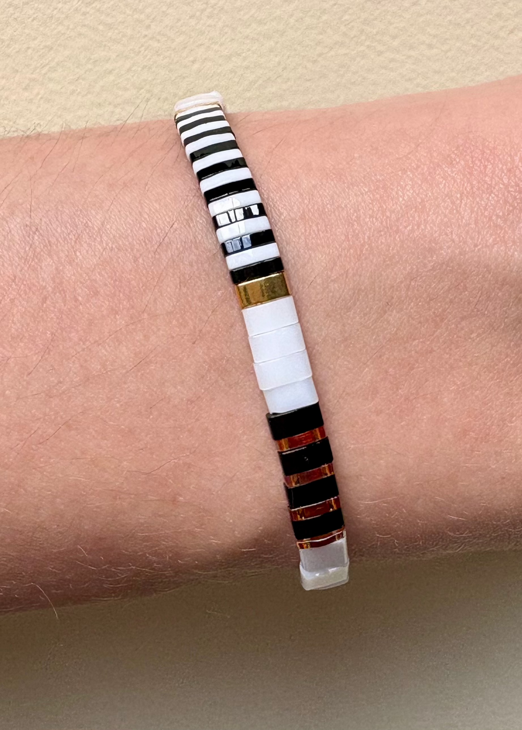 Pulsera Rectángulos Black & White