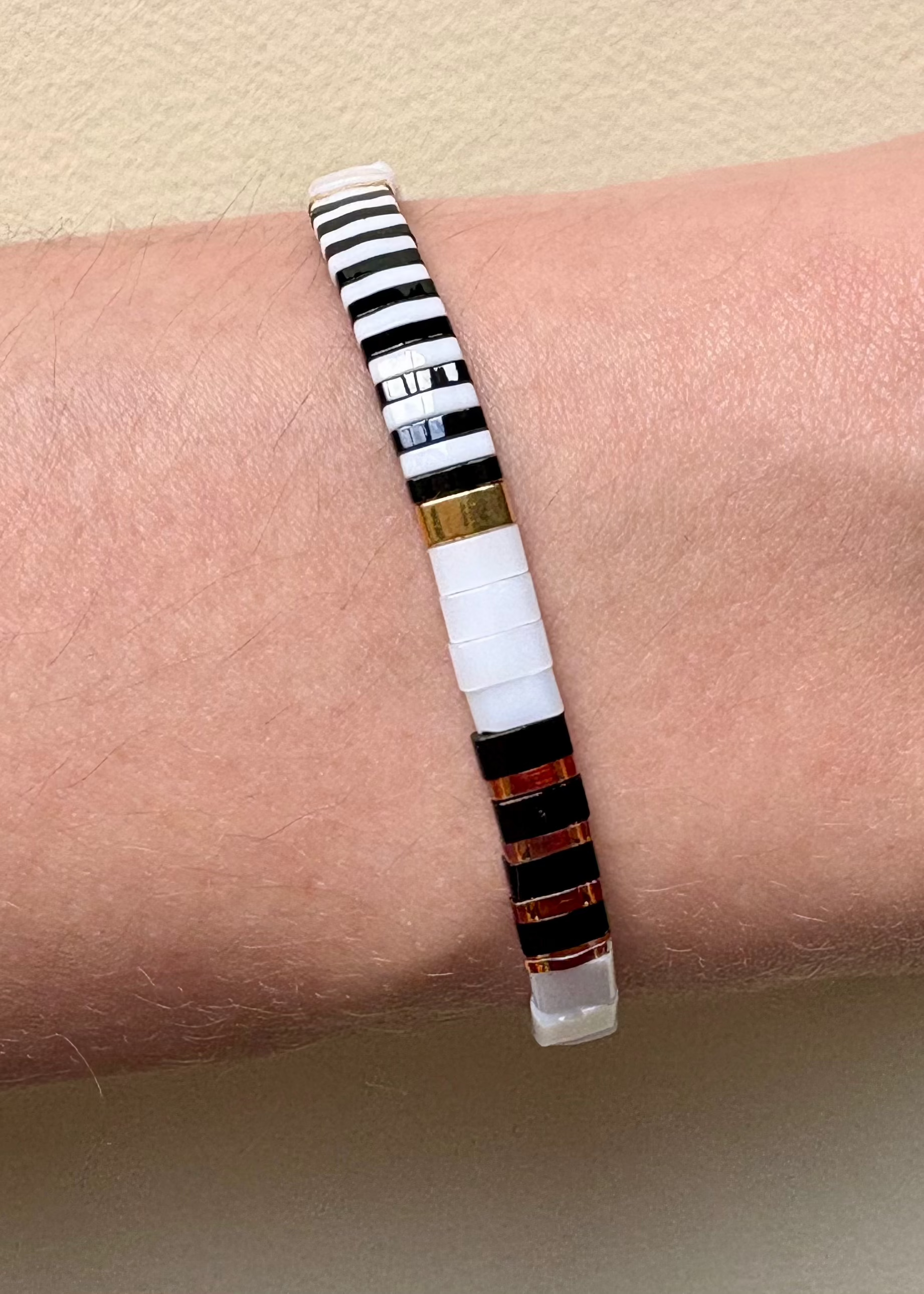 Pulsera Rectángulos Black & White