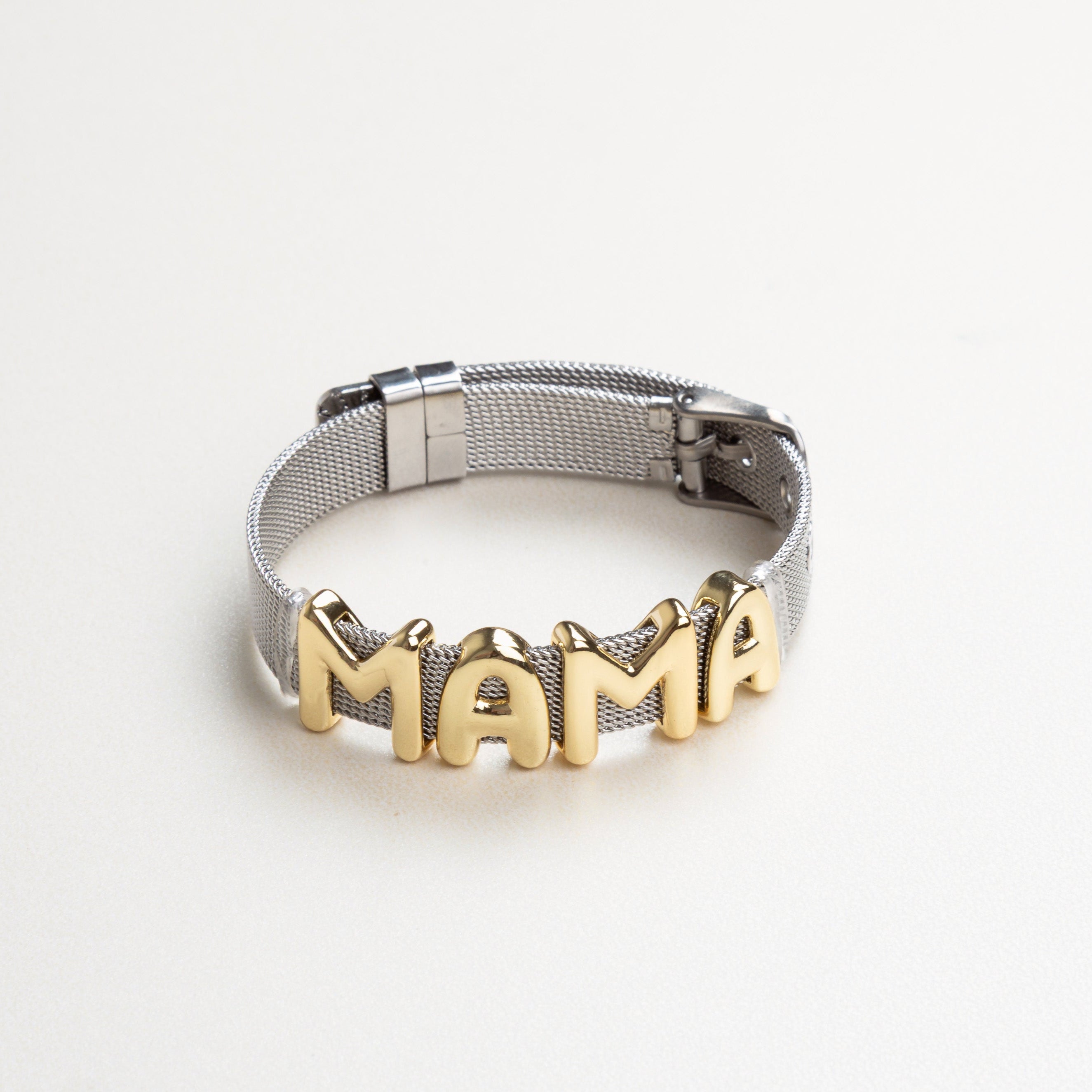 Pulsera Silver Belt Mamá