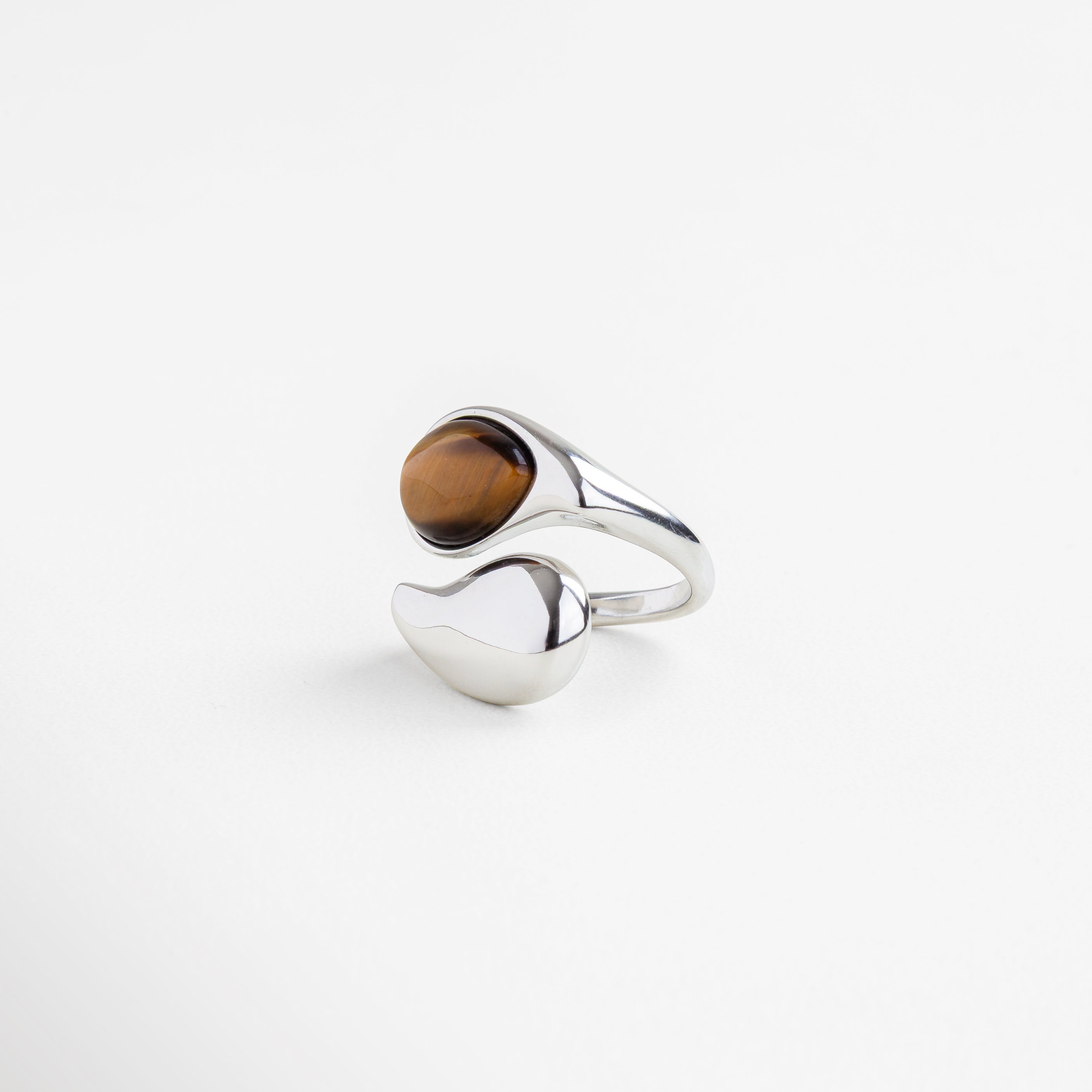 Anillo Silver Akari Ojo de Tigre