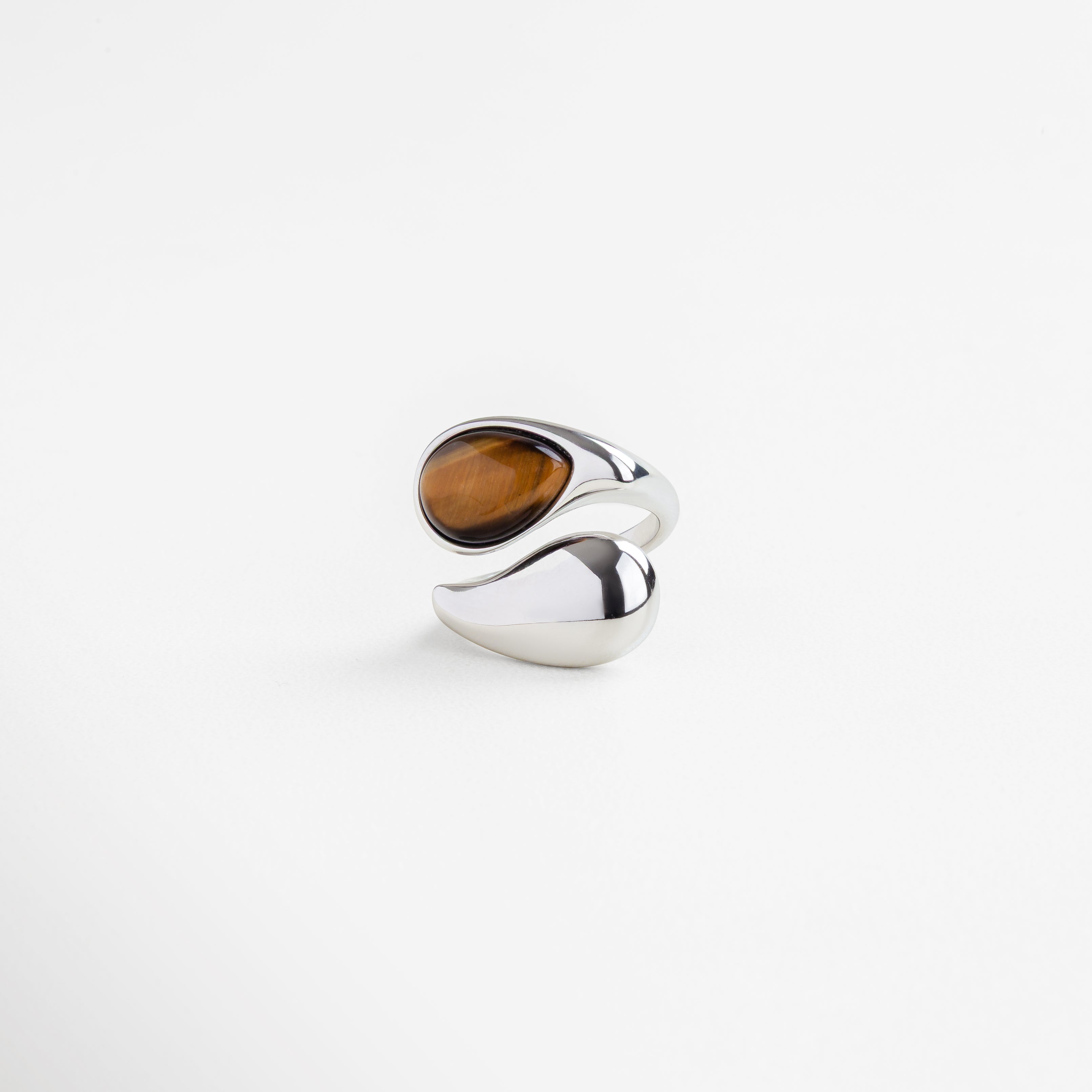 Anillo Silver Akari Ojo de Tigre