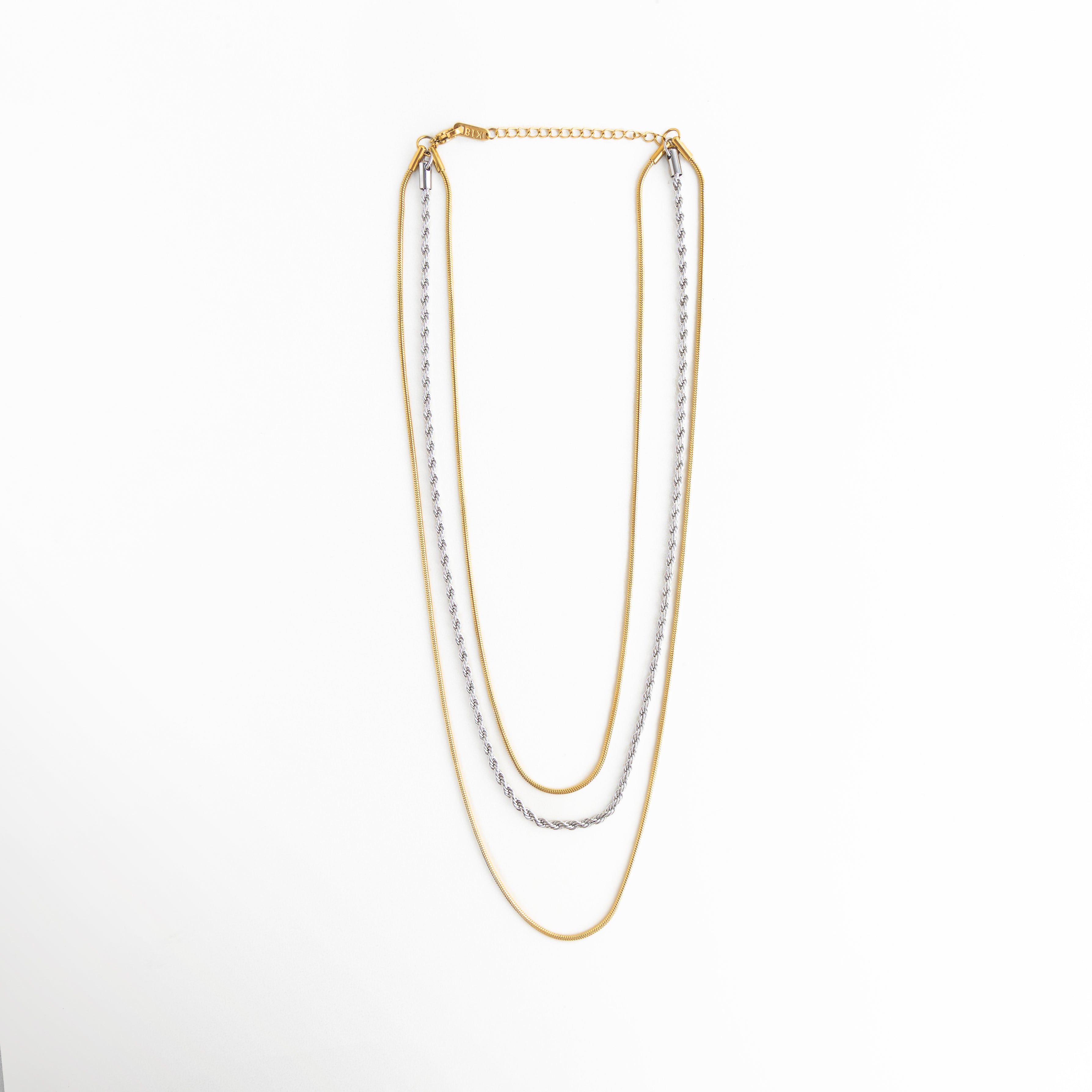 Collar Silver Camille Multi-Layer