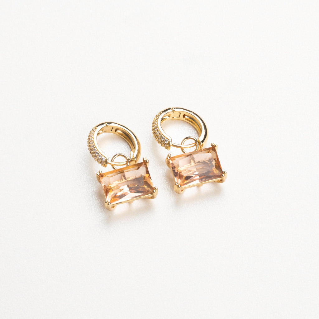 aretes arracadas con zirconia 