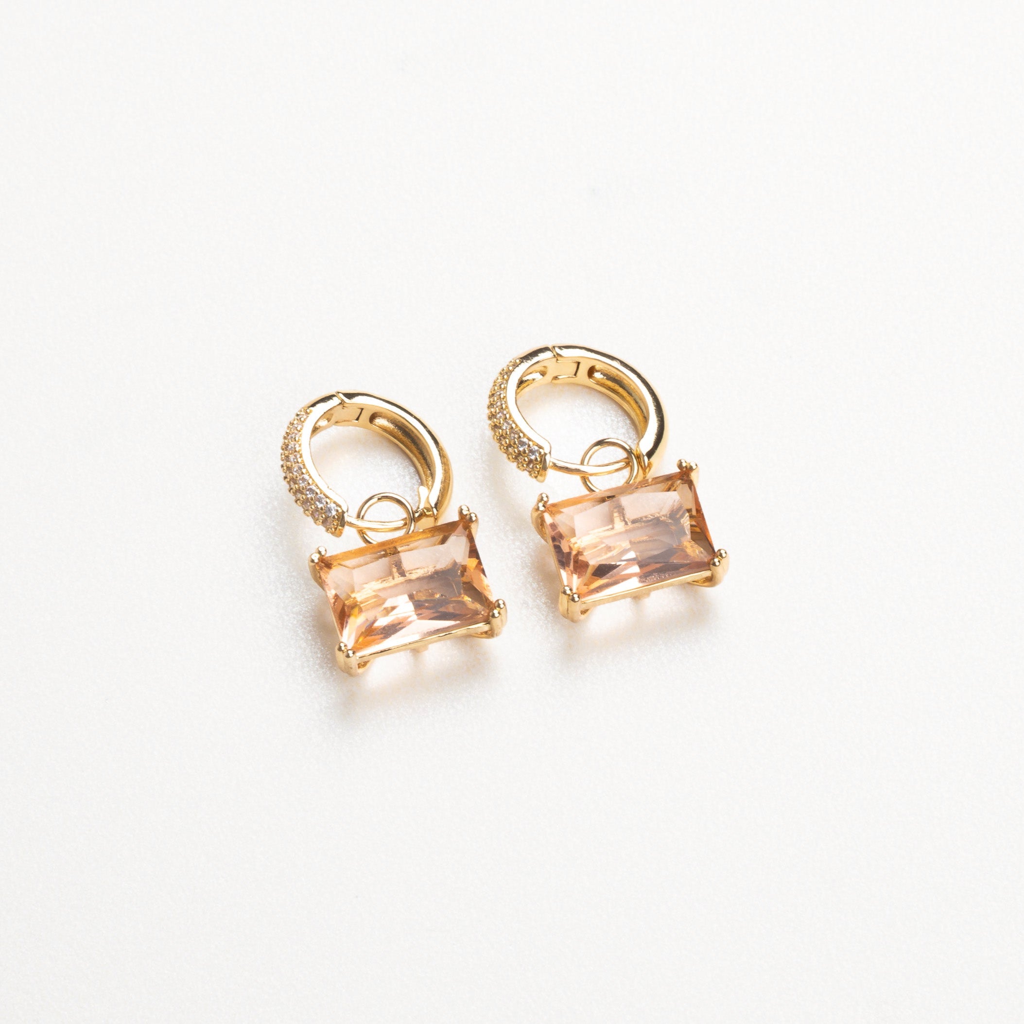 aretes arracadas con zirconia 
