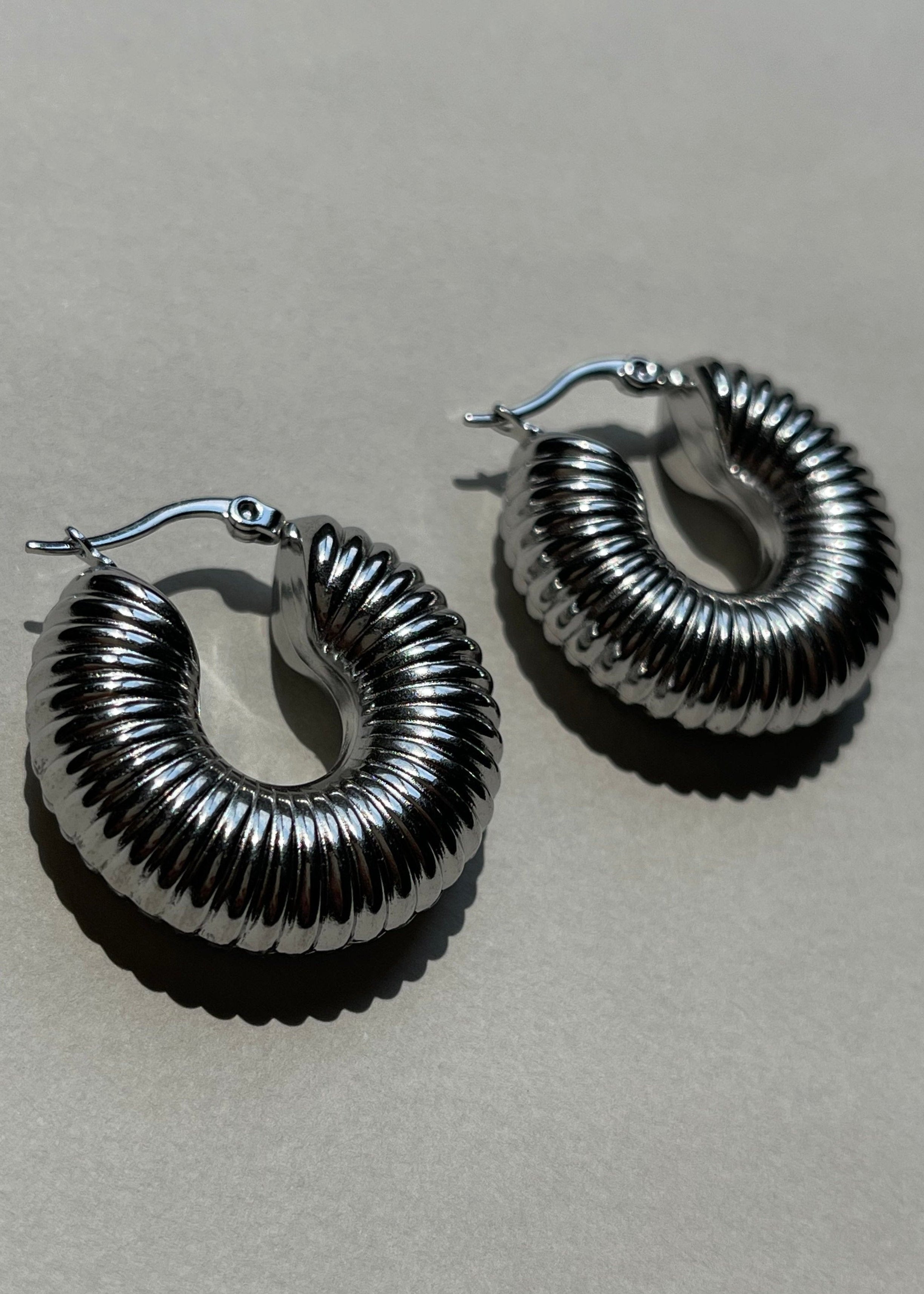 Mapu Silver Hoops