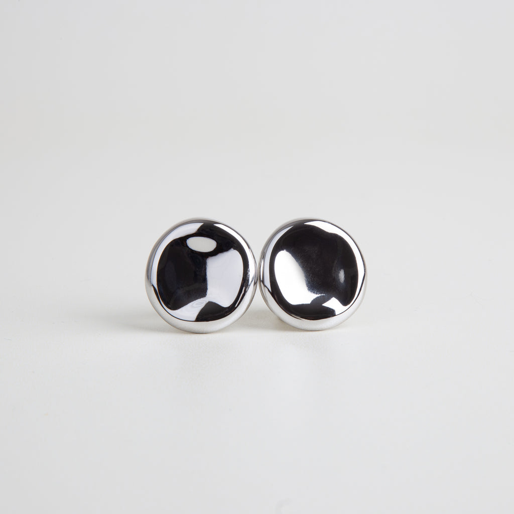 Aretes platadeados, silver earrings, aretes stud