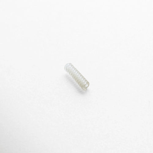 Resorte transparente de silicón flexible para anillos, diseñado para adaptarse fácilmente a distintas medidas. Su acabado liso y translúcido lo hace imperceptible al usarlo, garantizando un ajuste cómodo y discreto.