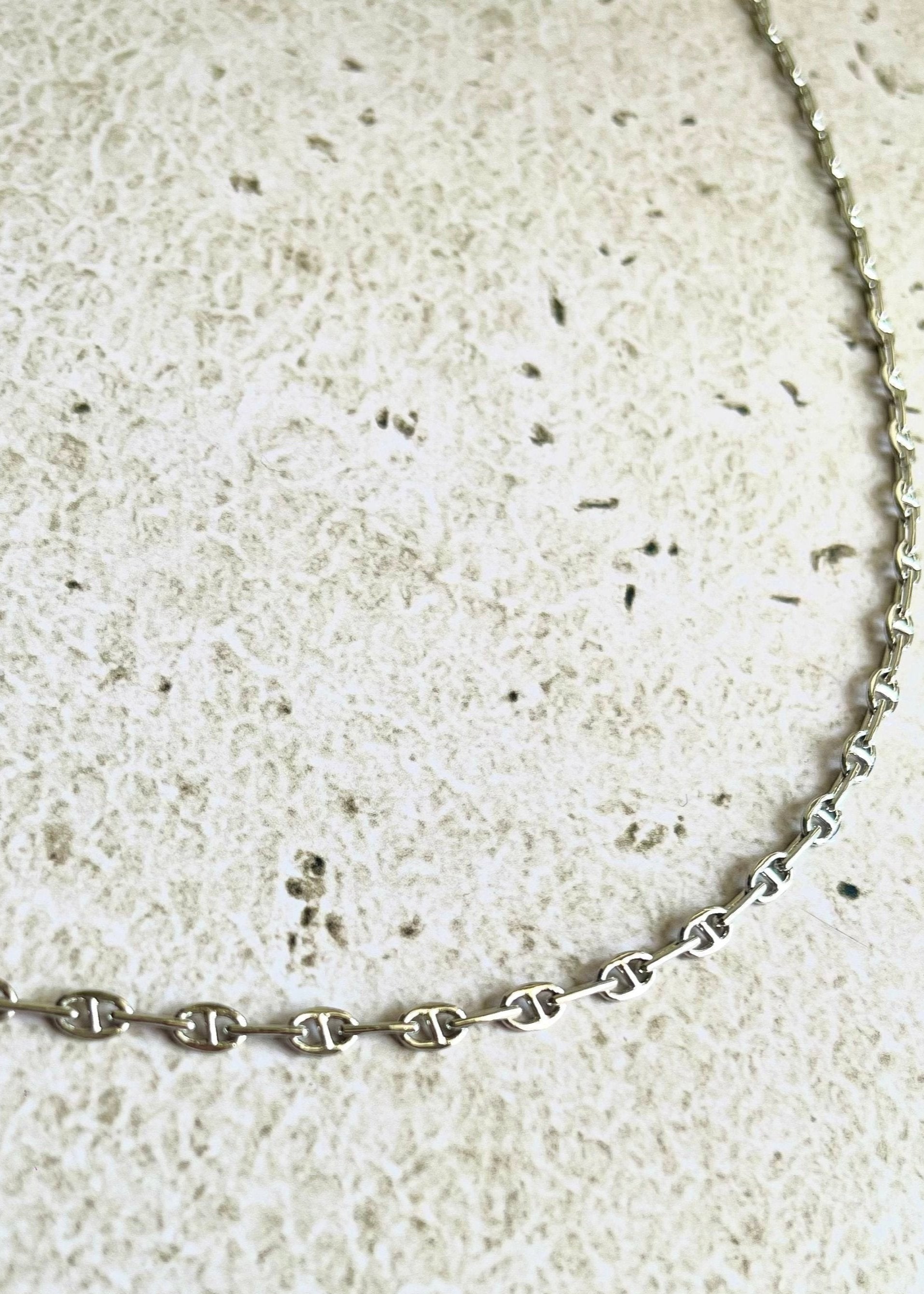 Collar Skinny Chain Plateado
