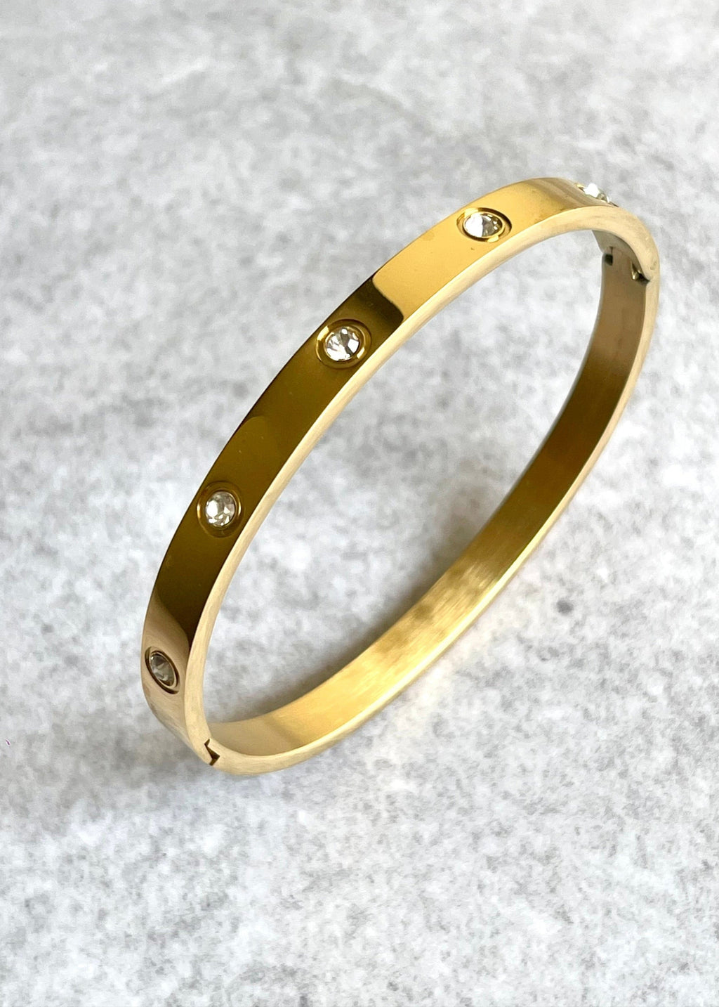 Pulsera Brillos Dorada